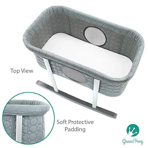 Green Frog Bassinet top view